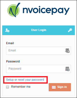 How do I create or reset my password? – Nvoicepay